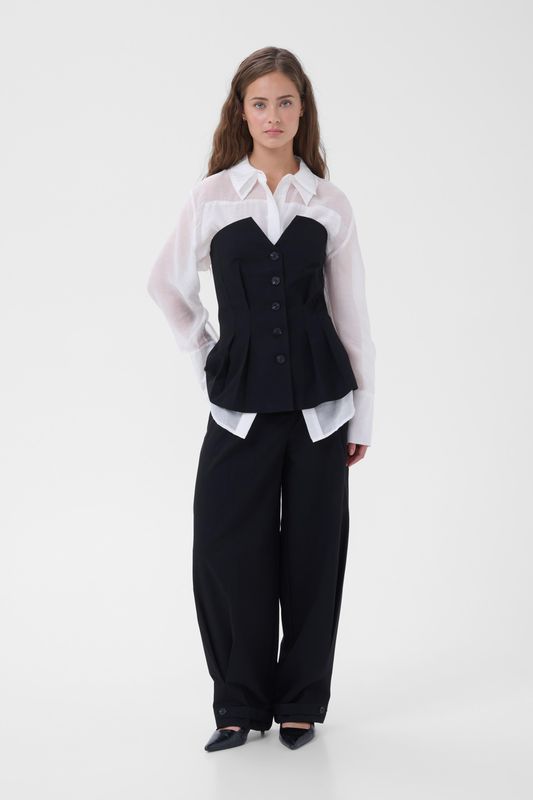 My Essential Wardrobe - Evelina Barrel pants black