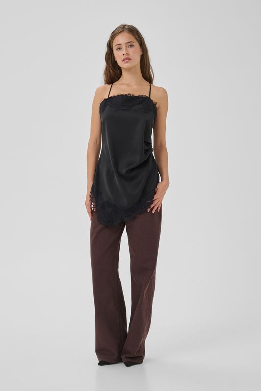 My Essential Wardrobe - Brenda Asymmetric top black