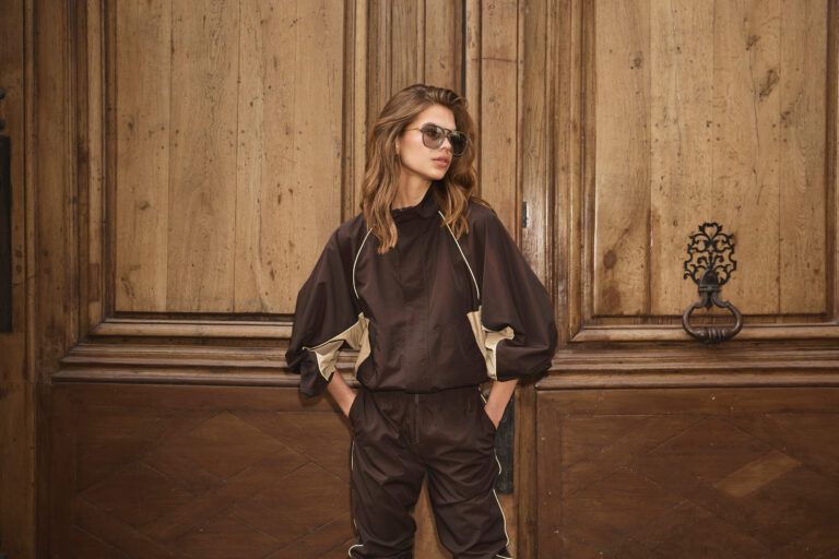 Co'Couture - Alora Block jacket dark brown