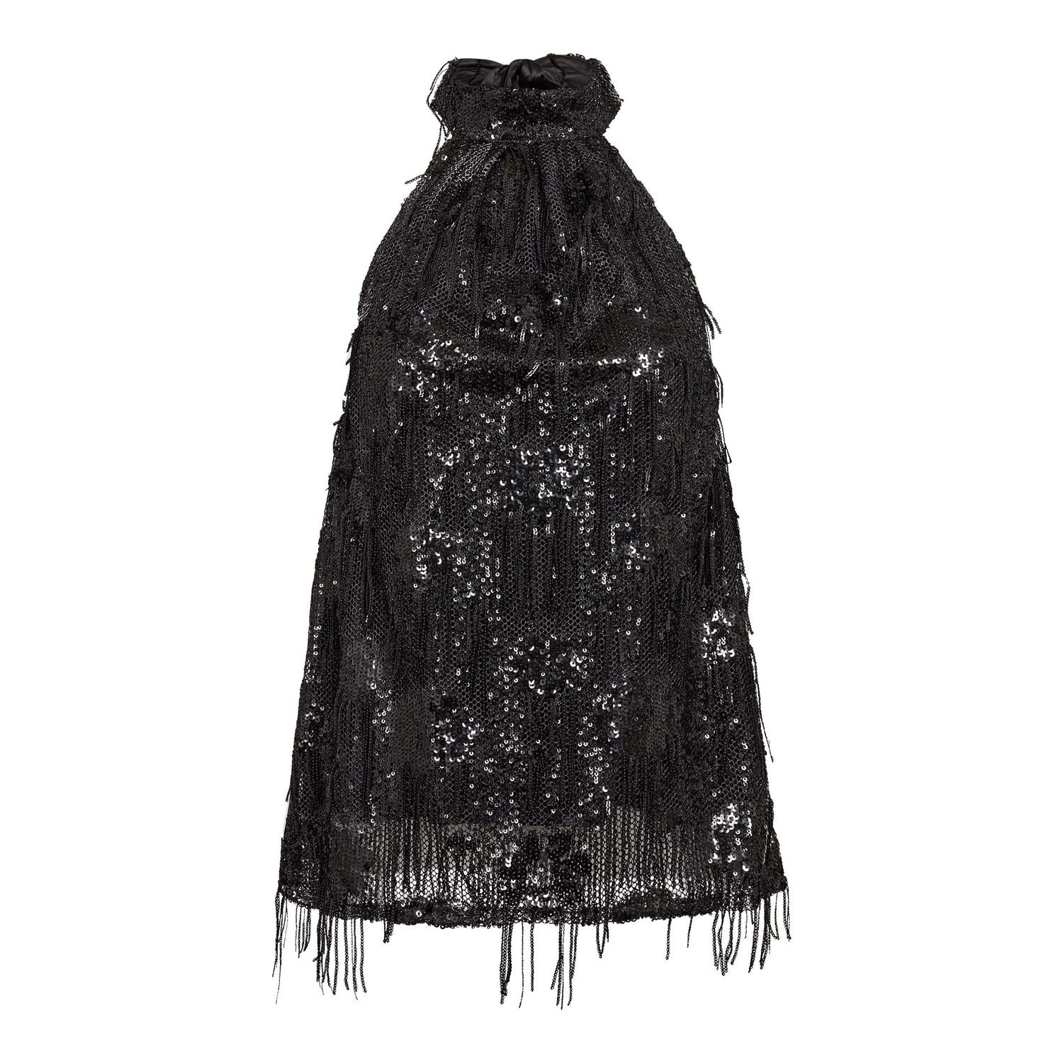 Co'Couture - Tyra Sequin Halter top black