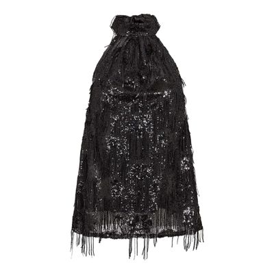 Co'Couture - Tyra Sequin Halter top black