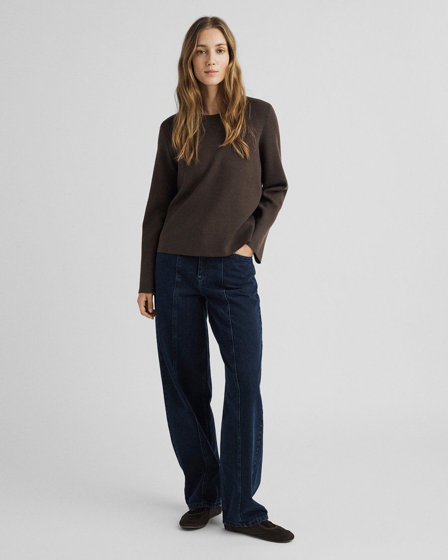 Moss Copenhagen (MSCH) - Utta Evi HW Tapered Jeans BLUE BLACK WASH
