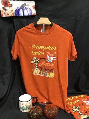 Orange Heather Pumpkin Spice Tshirt