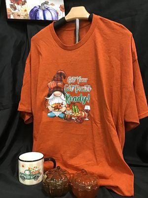 Orange Heather “Get Fat Pants Ready” Tshirt