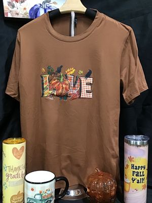 Brown Love Fall Tshirt