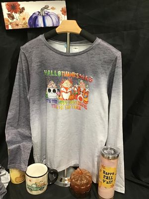 Fall Two-Tone Black/Gray Long Sleeve Shirt