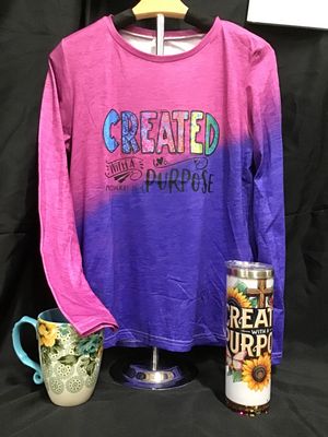 Purple Two-Tone Long Sleeve Christian Shirt