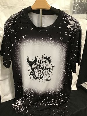 Villain Black and White Splatter Tee (Large)