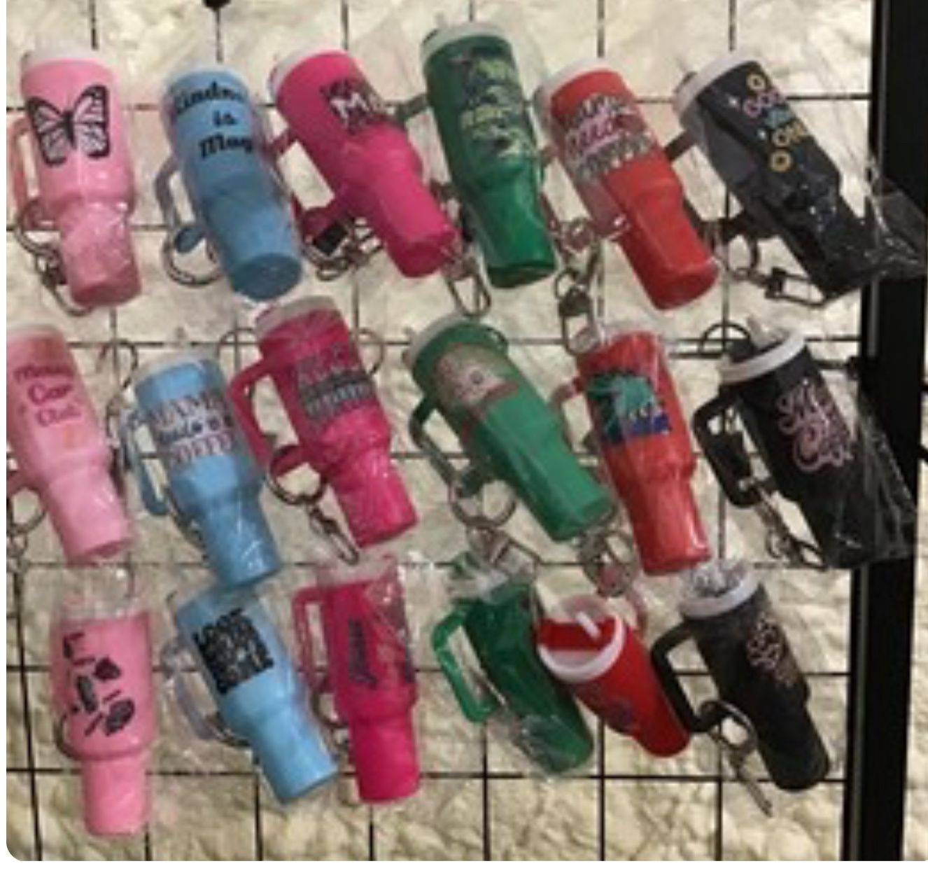Mini Keychain Tumblers:  The Perfect Pocket-Sized Companion!, Colour: w/ Stickers