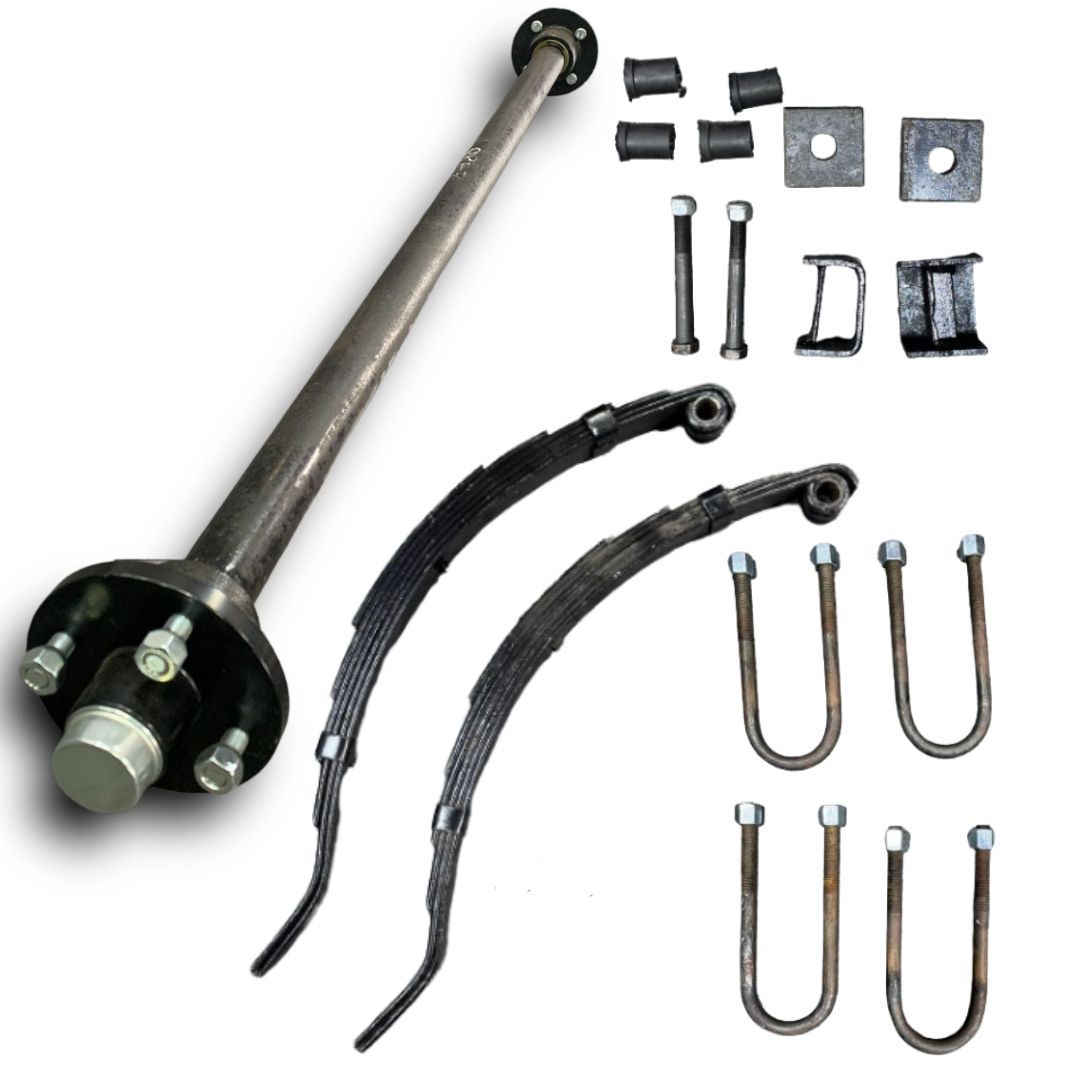 Eje Para Trailer Completo 4x100 Para 1.000 Kg