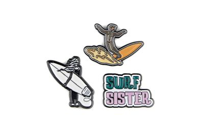 Surf Sister Pin