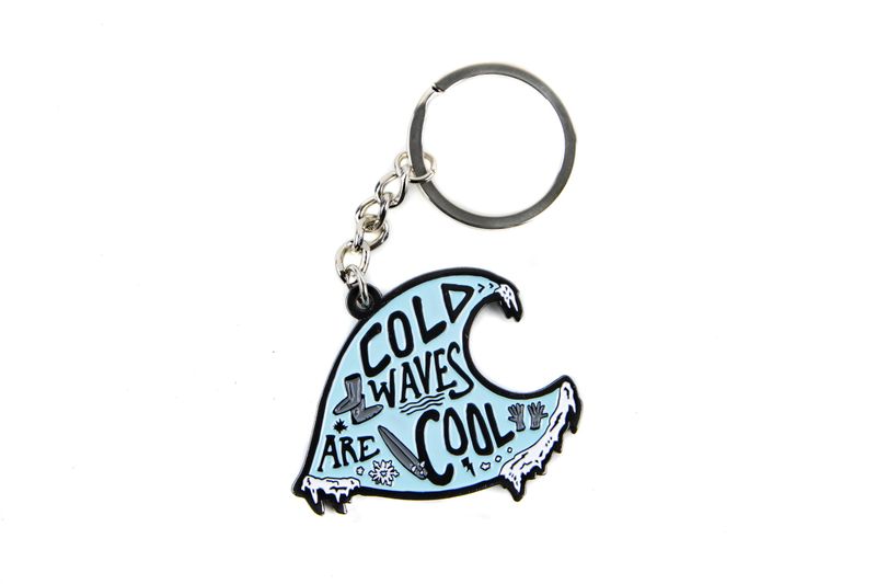 Surf Sister Key Chain, Color: COLD WAVES