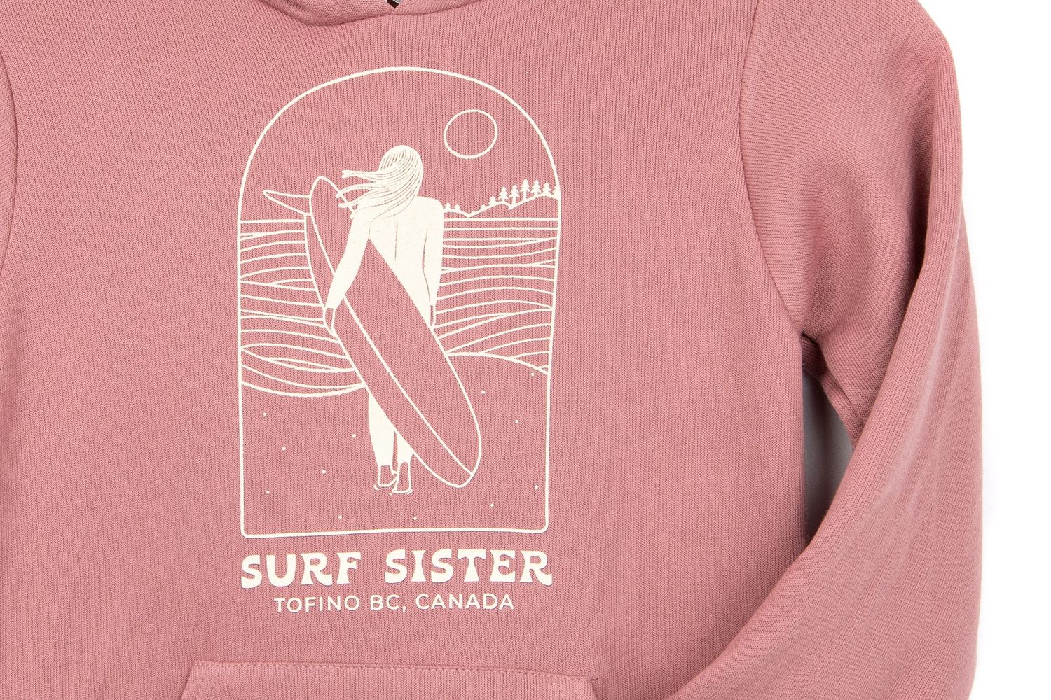 Toddler Hoodie - Windy Girl Arch Dusty Rose 3T