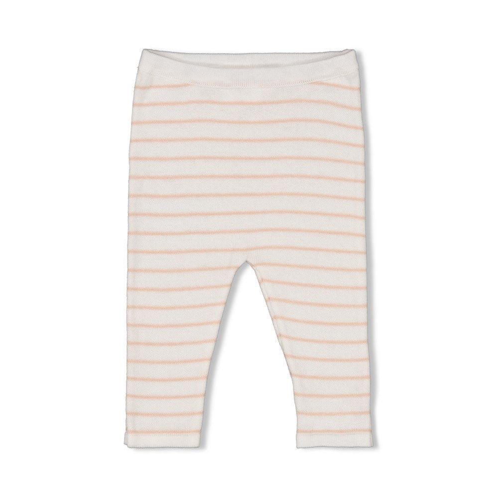 Feetje Broek streep gebreid - Essential Knits Roze