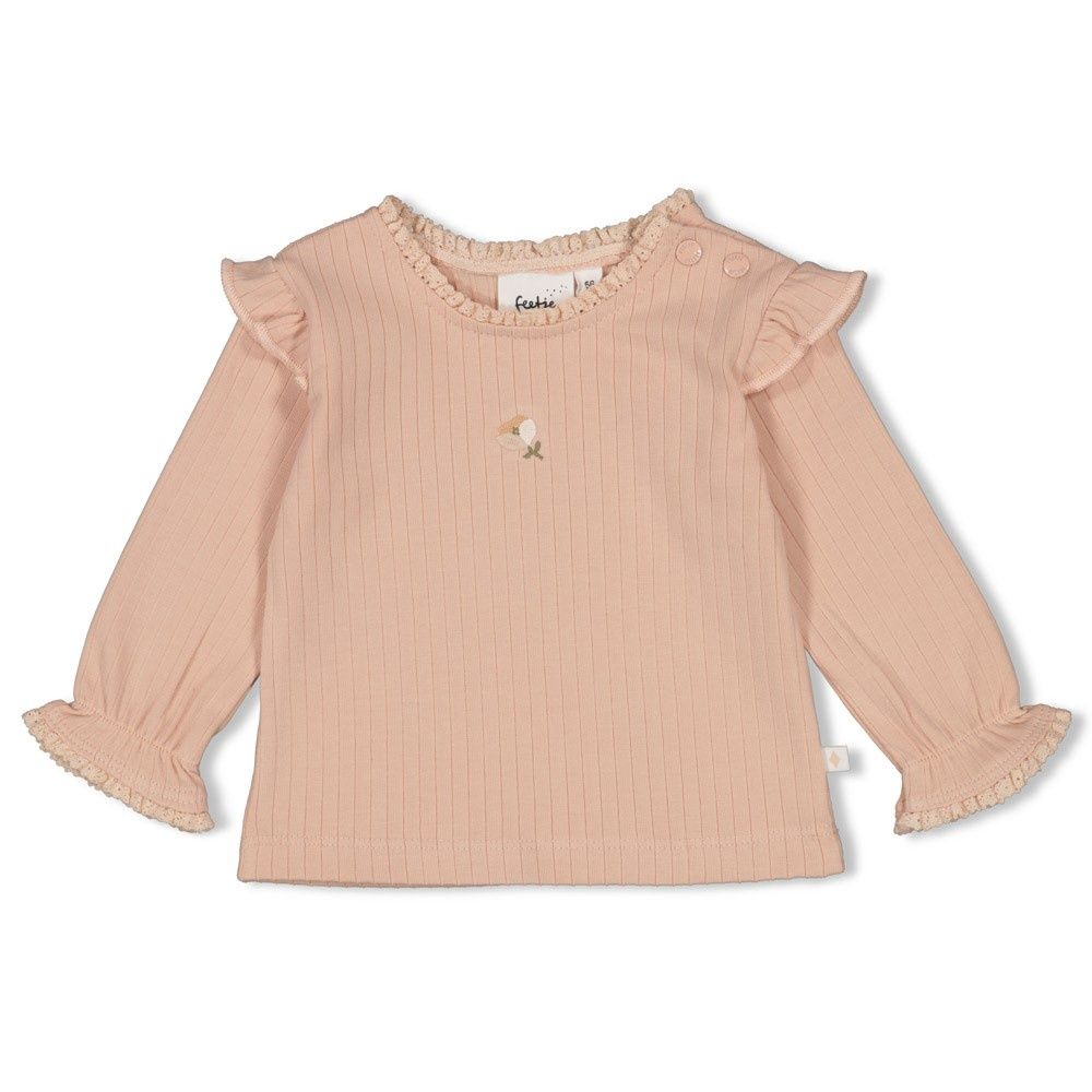 Feetje Longsleeve rib - Sweet Poppy