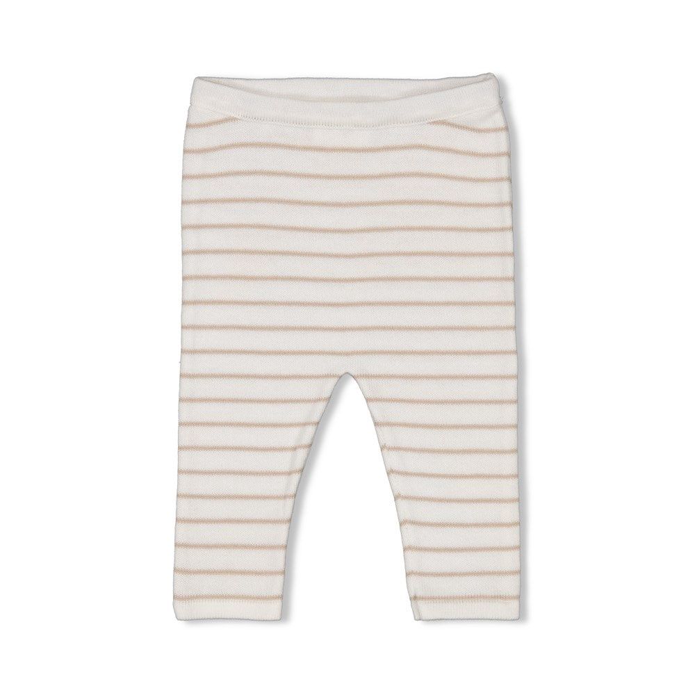 Feetje Broek streep gebreid - Essential Knits Taupe