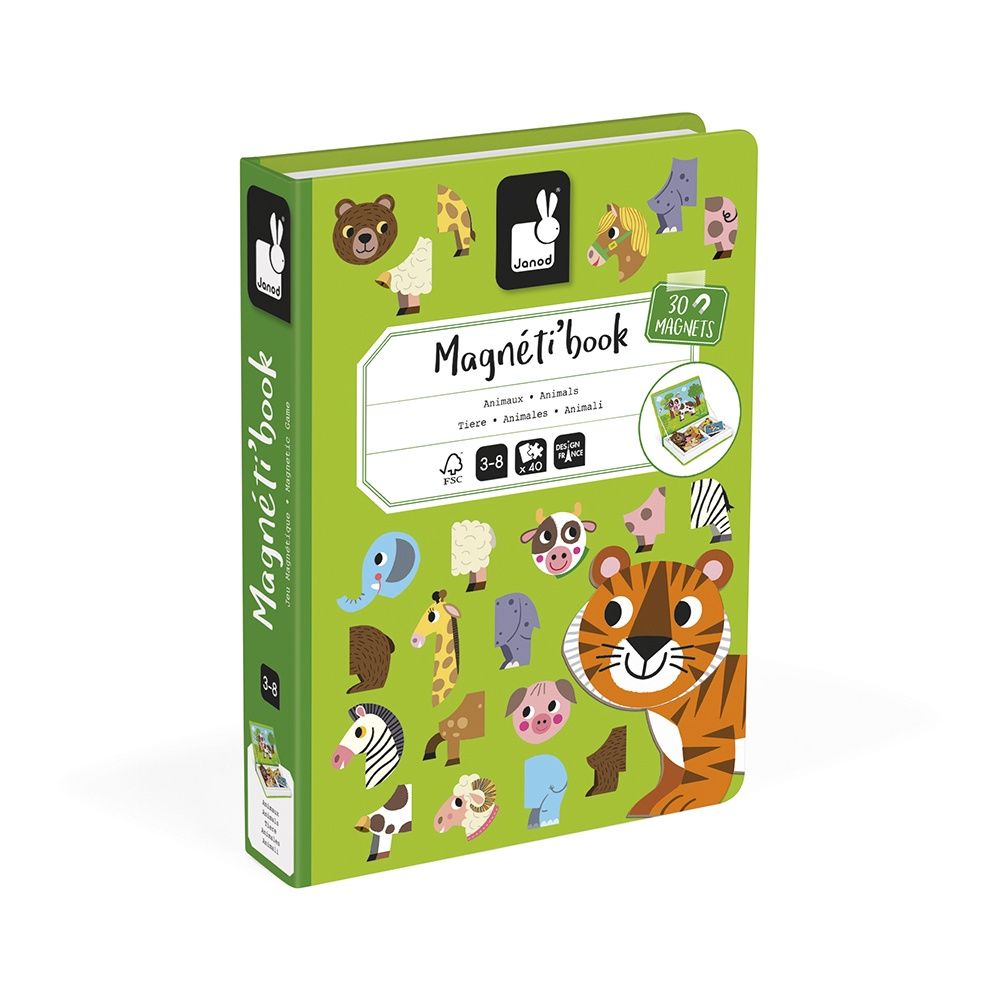 Janod Magnetibook - Dieren