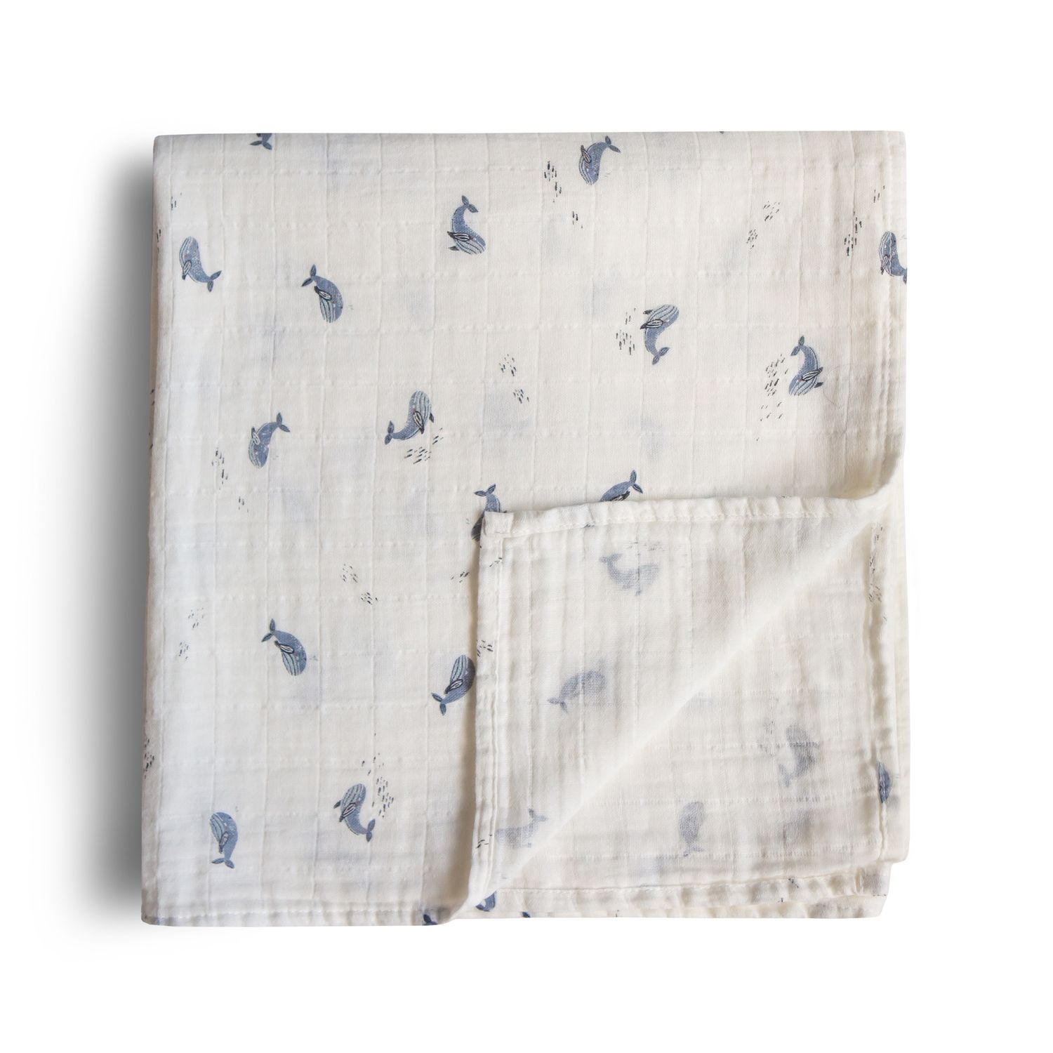 Mushie Swaddle Whales