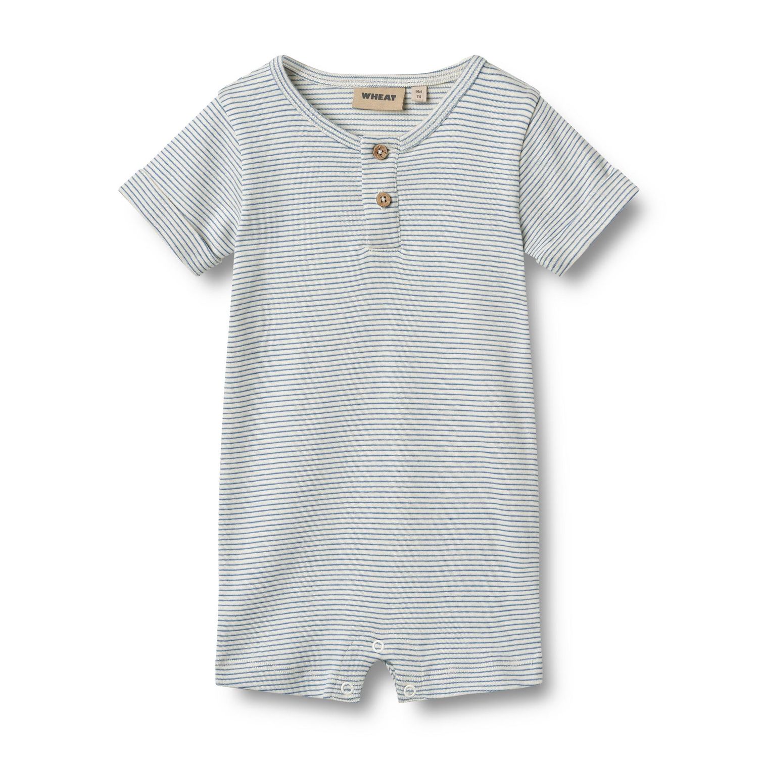 Wheat Jumpsuit S/S Alfred Blue Stripe