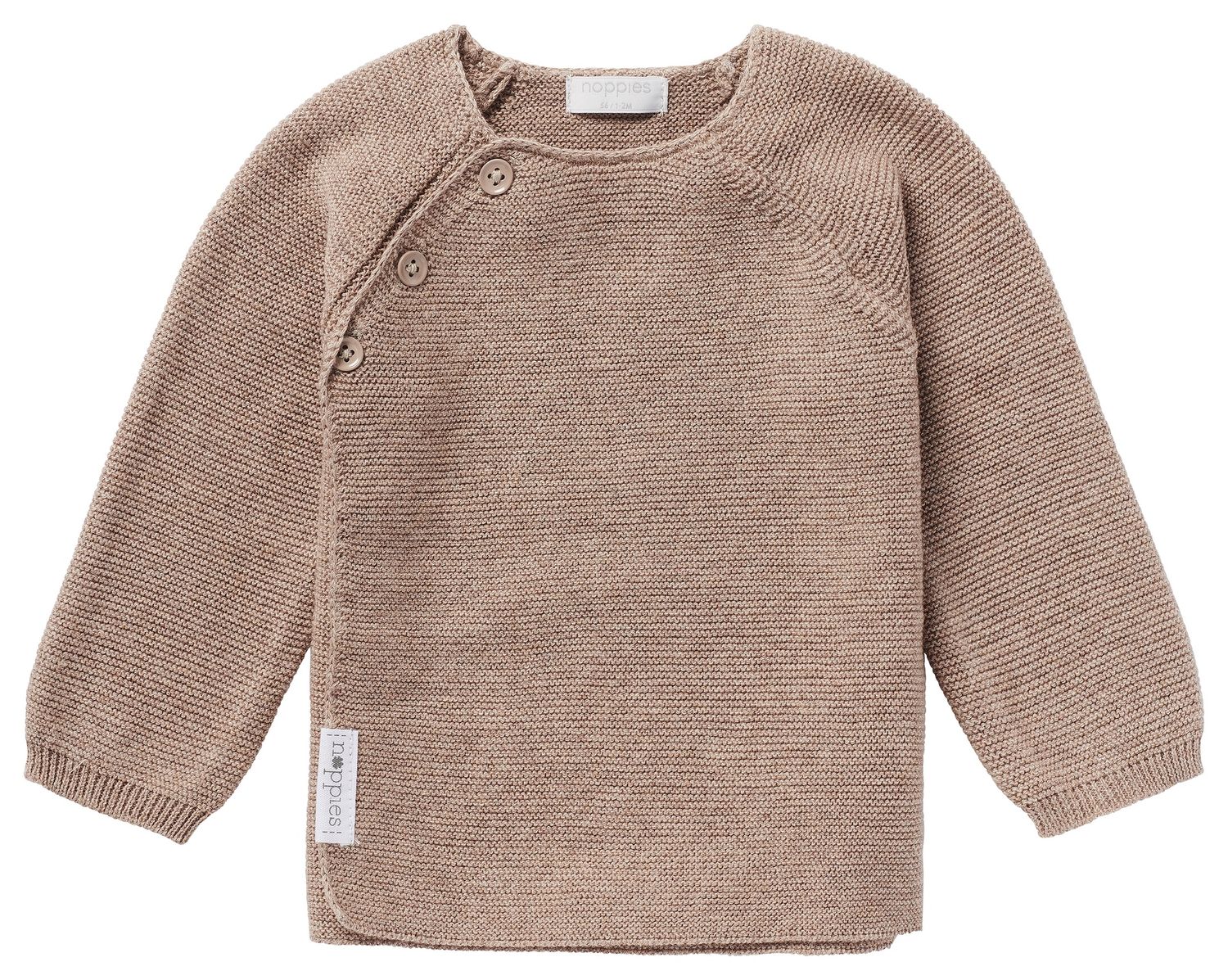 Noppies Cardigan wrap knit Pino Taupe Melange