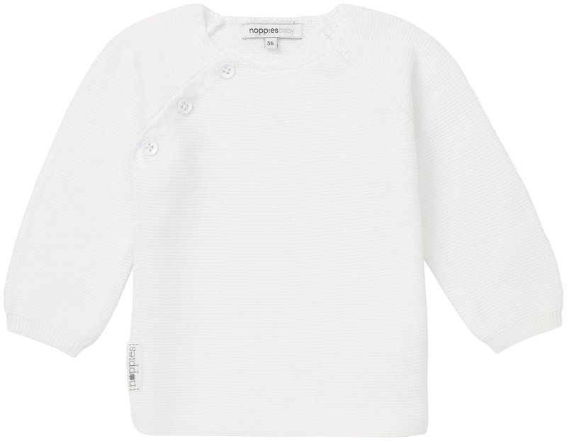 Noppies Cardigan wrap knit Pino White