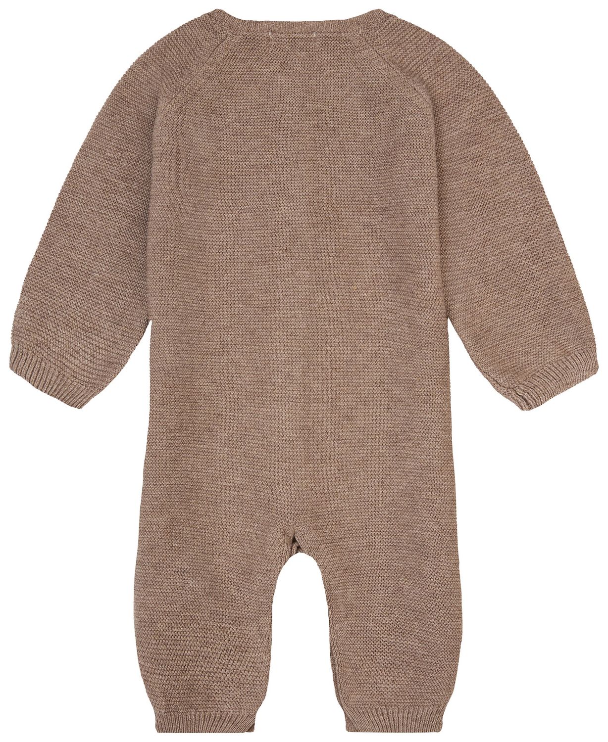 Noppies Playsuit knit Monrovia long sleeve Taupe Melange