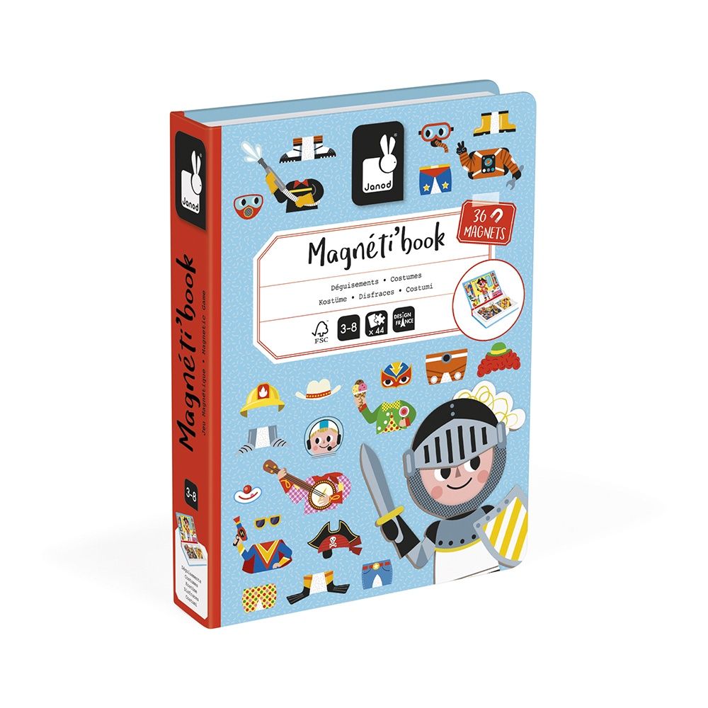 Janod Magnetibook - Verkleedfeest jongens