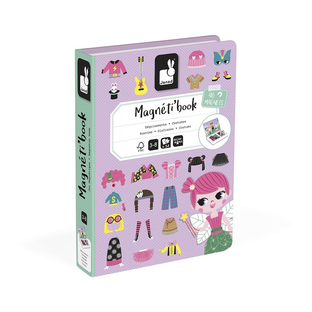 Janod Magnetibook - Verkleedfeest meisjes