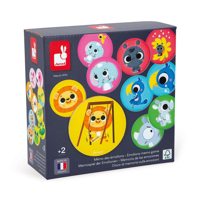 Janod Spel- Memo Emo 2+