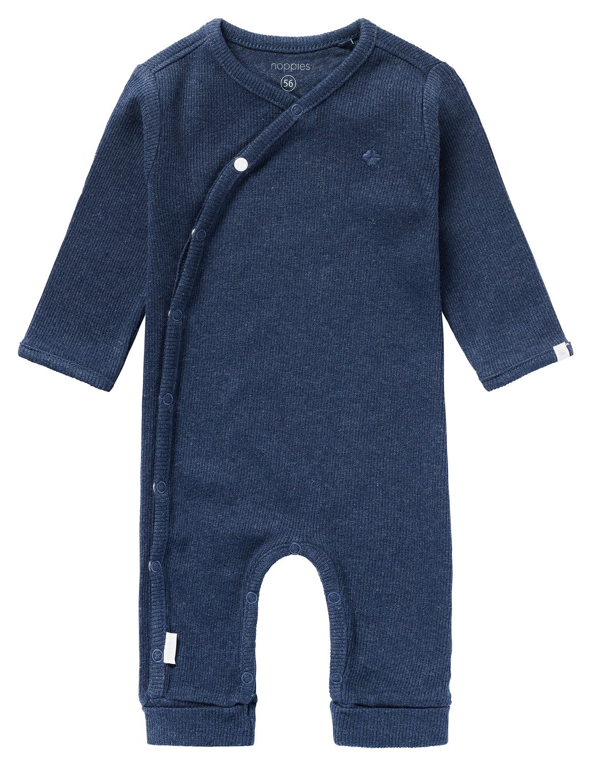 Noppies Playsuit rib Nevis long sleeve Navy Melange