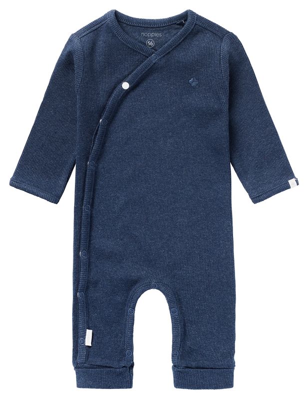 Noppies Playsuit rib Nevis long sleeve Navy Melange