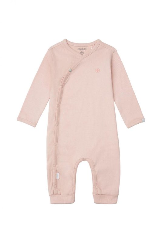 Noppies Playsuit rib Nevis long sleeve Rose Smoke
