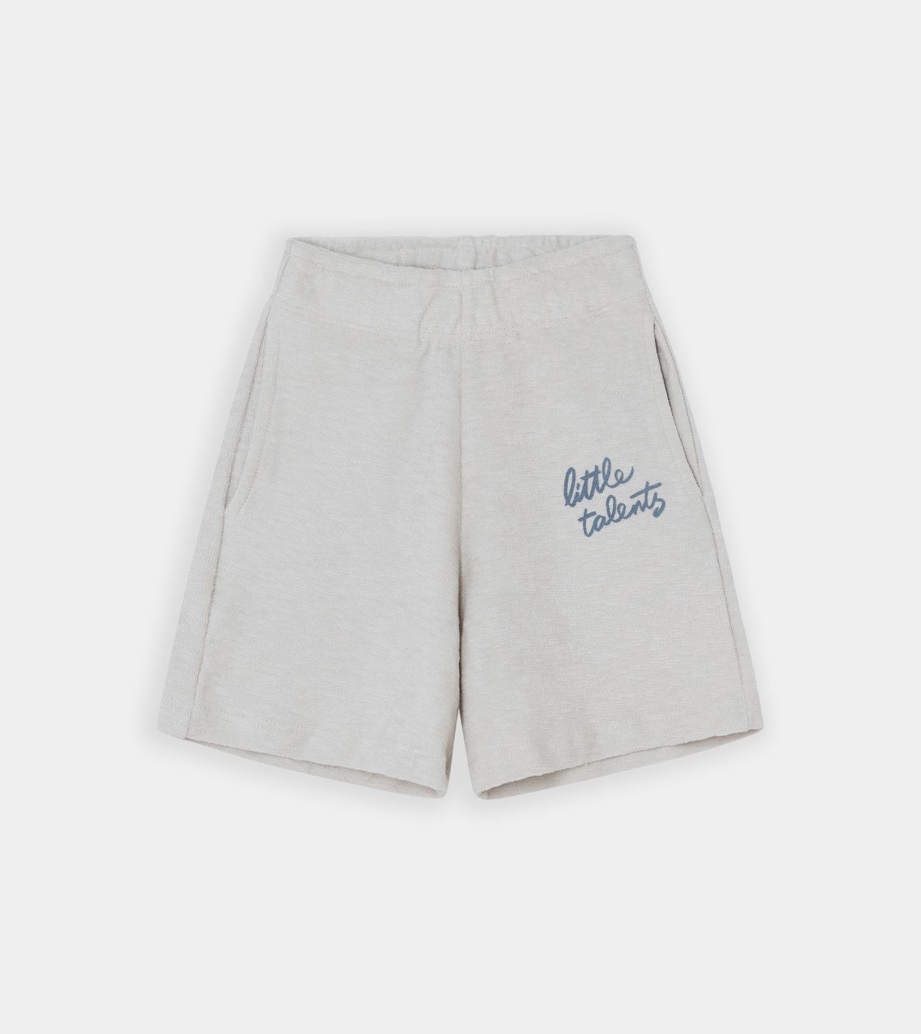 Little Talents White long terry shorts