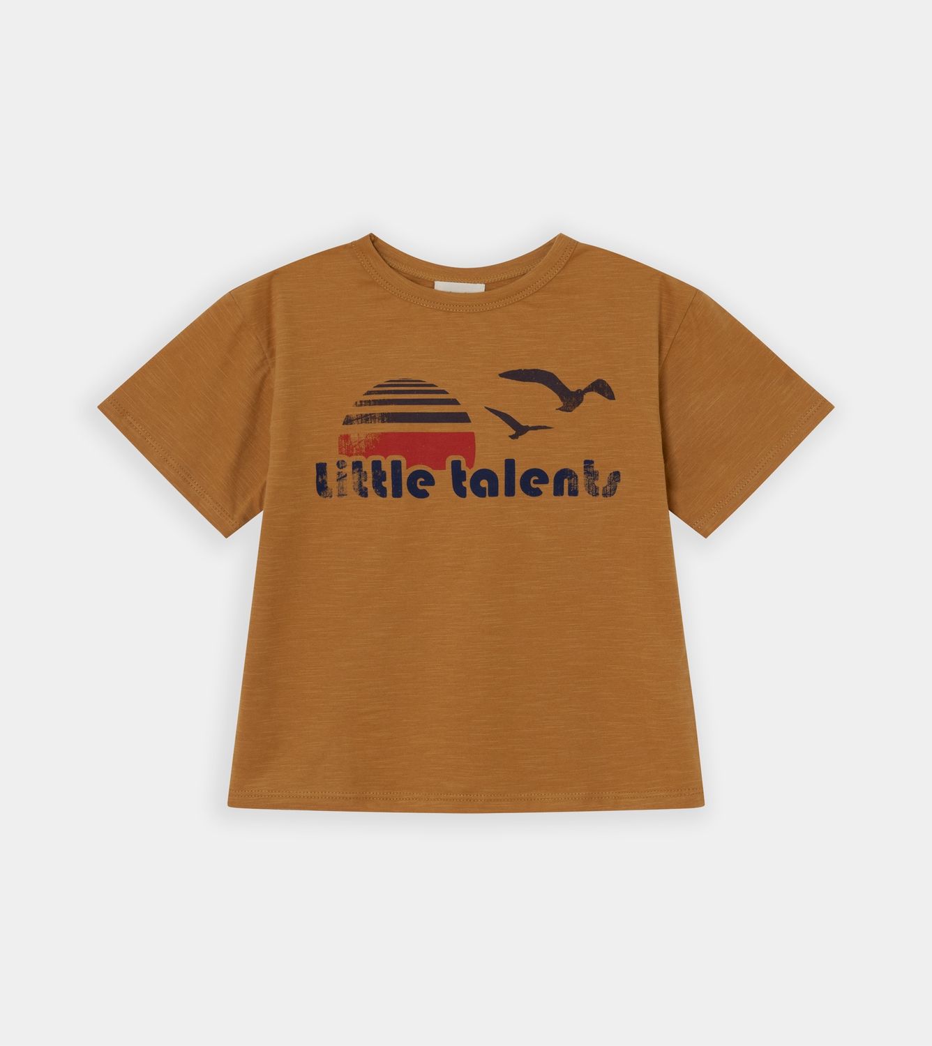 Little Talents Orange oversize Sunset t-shirt