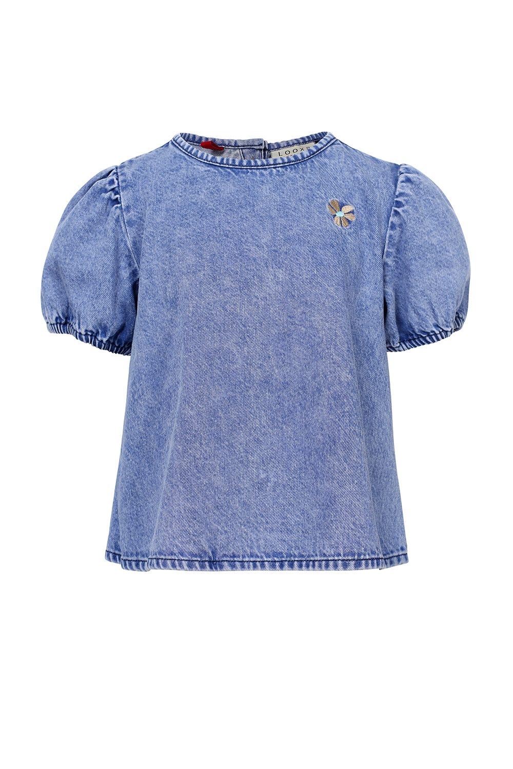 LOOXS Little Denim Blouse BRIGHT BLUE DENIM