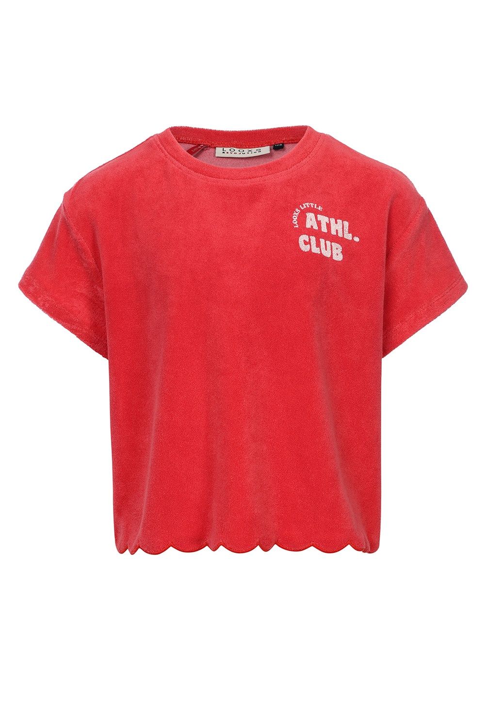 LOOXS Little Terry Top RED APPLE