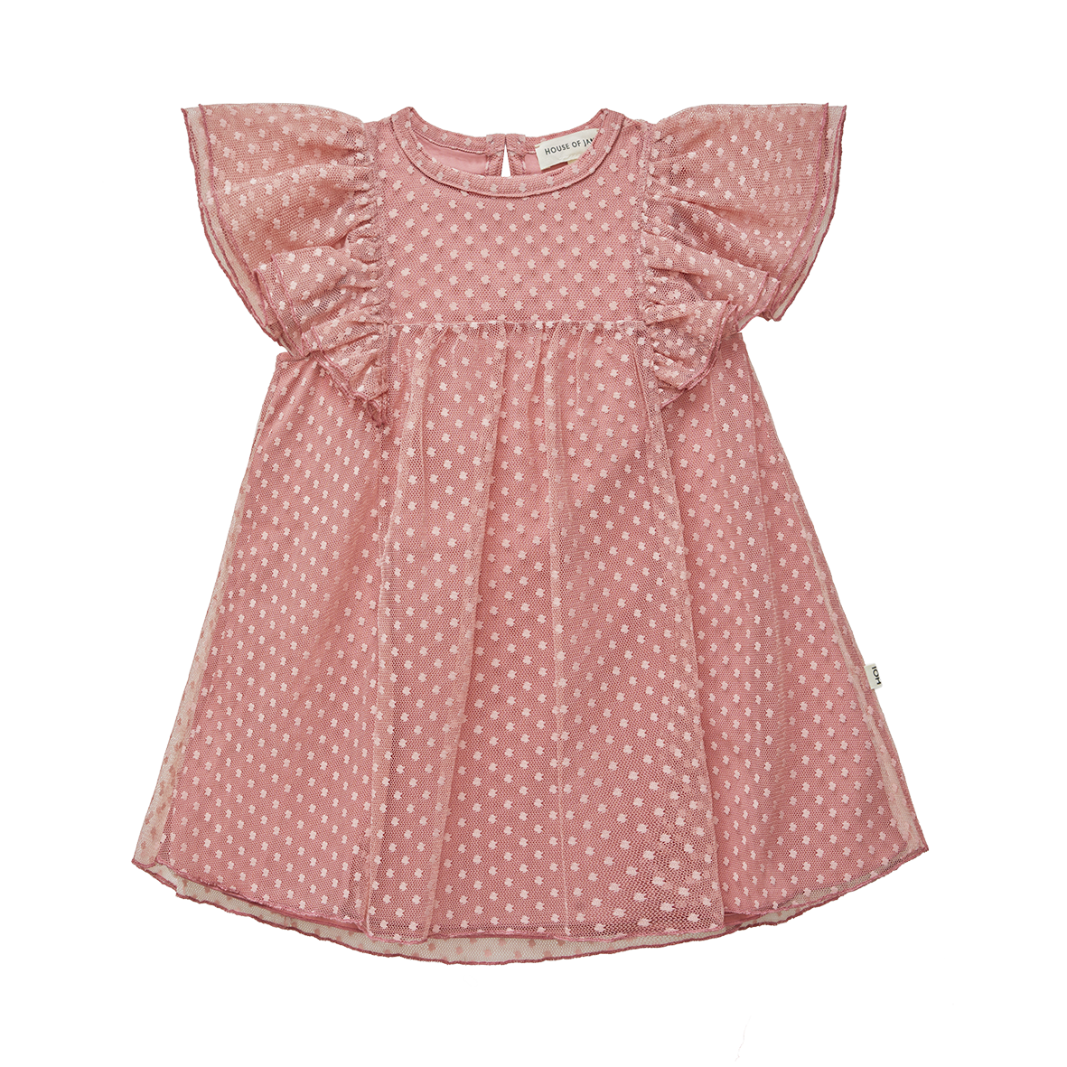 House of Jamie Butterfly Dress Rose (Mesh)