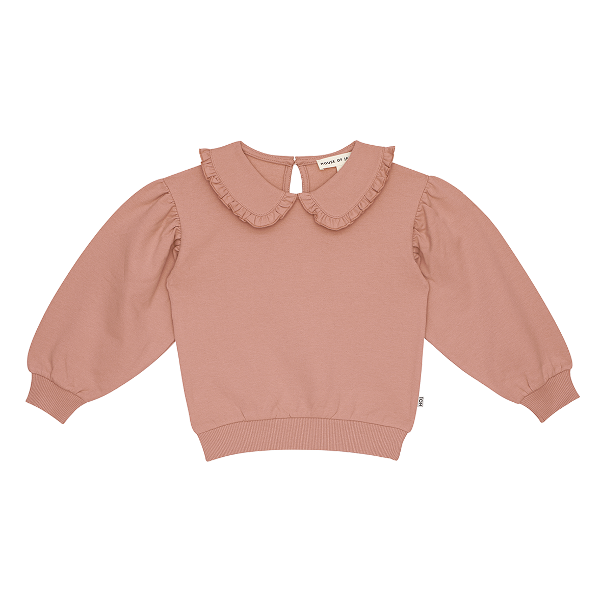 House of Jamie Balloon Collar Sweater Peach Blush