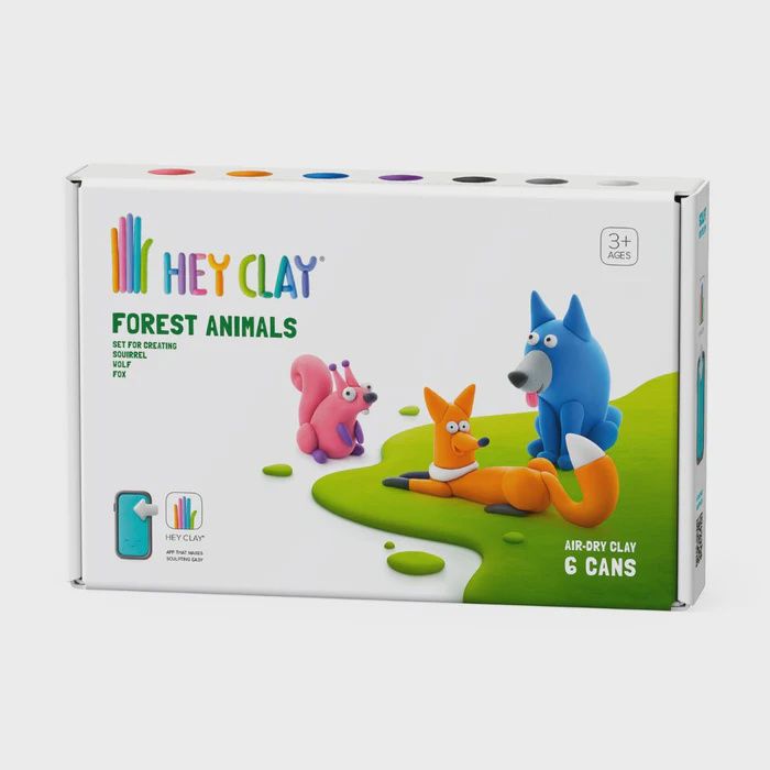 Hey Clay Squirrel Wolf Fox 6 cans