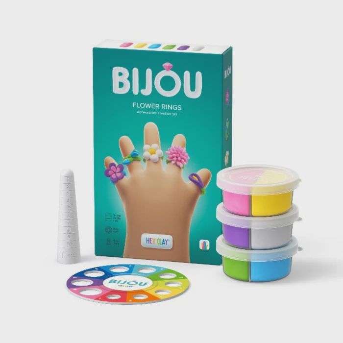 Hey Clay Flower Rings