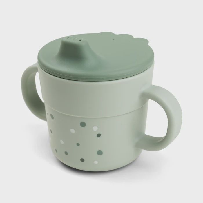 Done by Deer Foodie spout cup Happy dots green