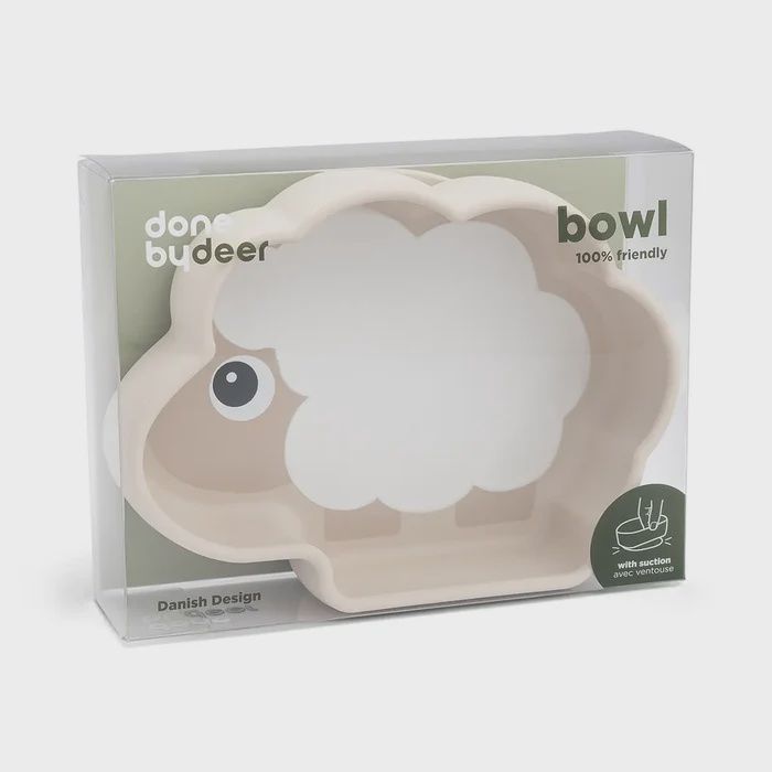 Done by Deer Silicone Stick&amp;Stay bowl Sheepy Sand