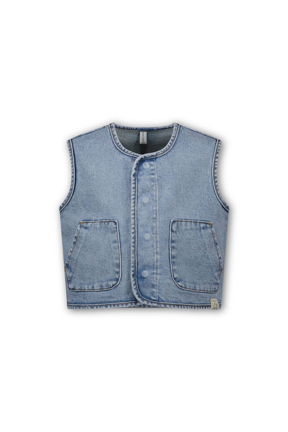 The New Chapter gilet Claes Light Denim
