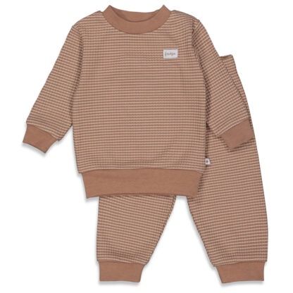 Feetje Wafelpyjama Bruin