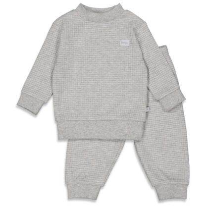 Feetje Wafelpyjama Grijs melange