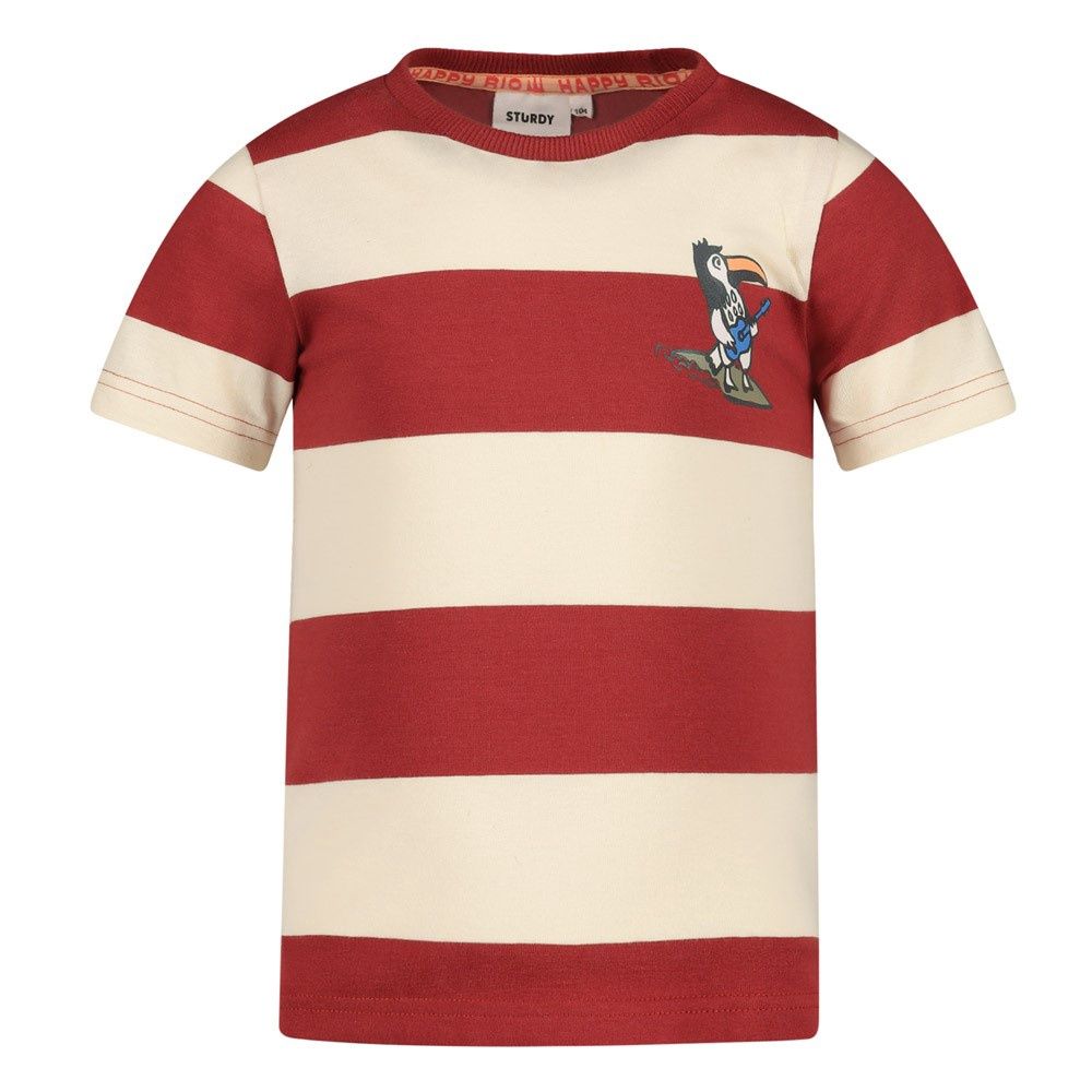 Sturdy T-shirt streep - Happy Rio