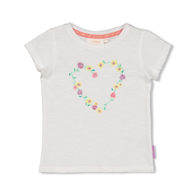 Jubel T-shirt flower heart - Picknick Perfect
