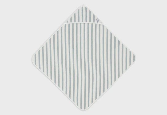 Jollein Badcape 75x75cm Stripe Terry Sea Green GOTS