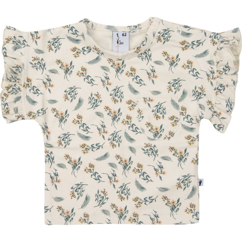 Klein T-shirt Ruffle AOP Tropical Flower