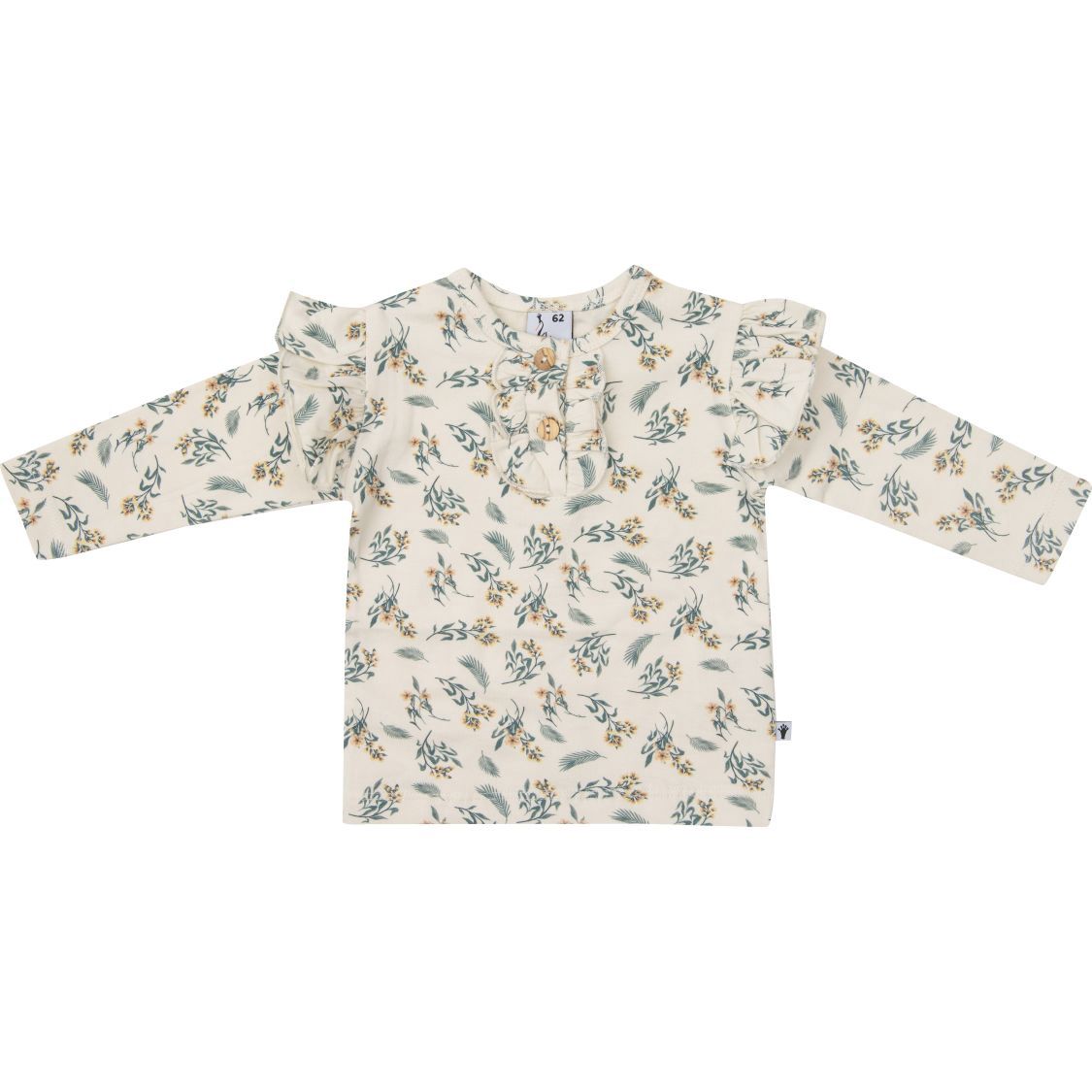 Klein Shirt Ruffle AOP Tropical Flower